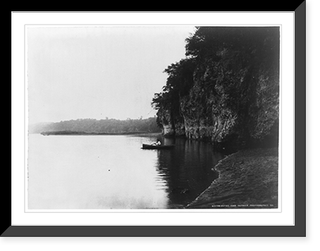 Palisades, Cedar River, Iowa, Vintage Wall Art