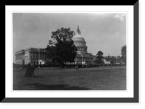 Historic Framed Print, East Front of U.S. Capitol, Washington, D.C.,  17-7/8" x 21-7/8"