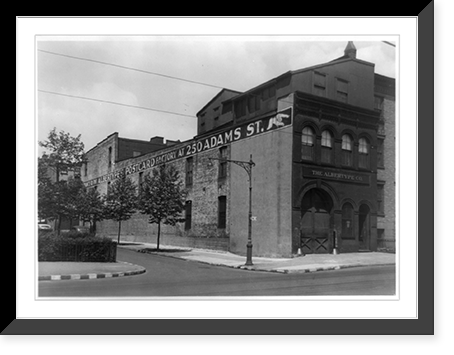 The Albertype Co. Postcard Factory at 250 Adams Street, Brooklyn, N.Y. - exterior, Historic Reproduction