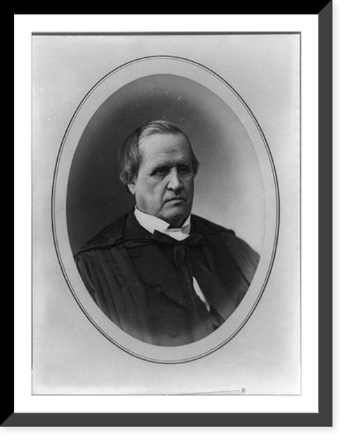 Historic Framed Print, [Nathan Clifford, Associate Justice, Supreme Court, half-length portrait, facing right],  17-7/8" x 21-7/8"