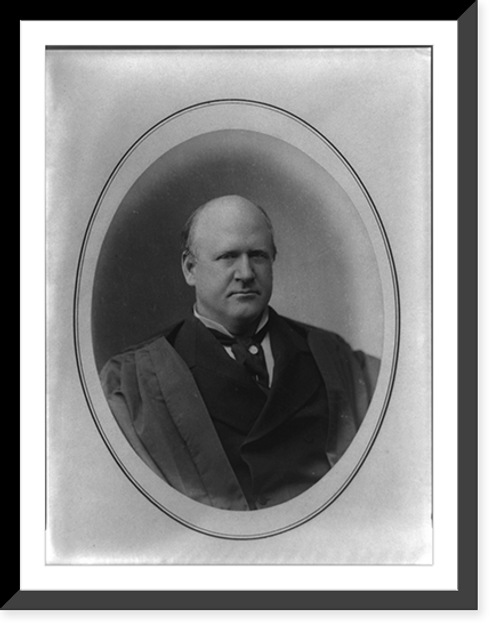 Historic Framed Print, [John M. Harlan, Associate Justice, Supreme Court, half-length portrait, facing right],  17-7/8" x 21-7/8"