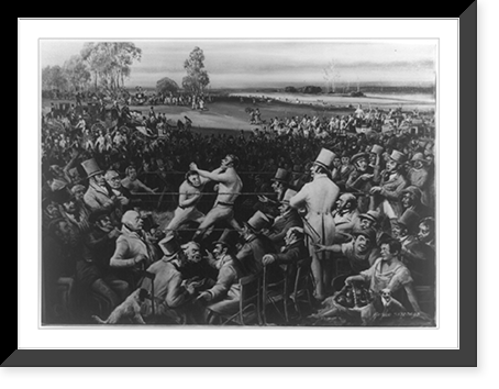 Championship fight, Sayers vs. Heenan - 1860, Vintage Poster