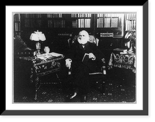 Historic Framed Print, [Neal Dow, General, seated, facing left],  17-7/8" x 21-7/8"