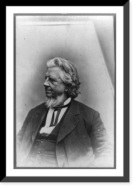 Historic Framed Print, [David Kellogg Cartter, Chief Justice, half-length portrait, facing left],  17-7/8" x 21-7/8"