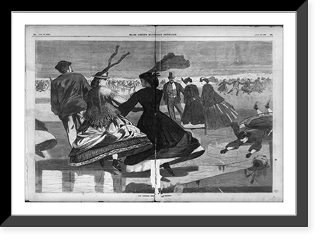 Our national winter exercise - skating, Historic Reproduction
