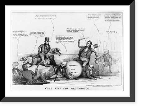 Full tilt for the Capitol, Vintage Print