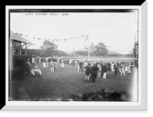 Historic Framed Print, Horse Show - Long Branch - 2,  17-7/8" x 21-7/8"