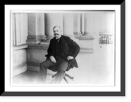 James Soley, Assistant Secretary of the Navy, three-quarter length portrait, seated, facing left, Antique Poster