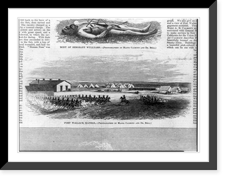 Late Indian outrages: Fort Wallace, Kansas Classic, Vintage Wall Art
