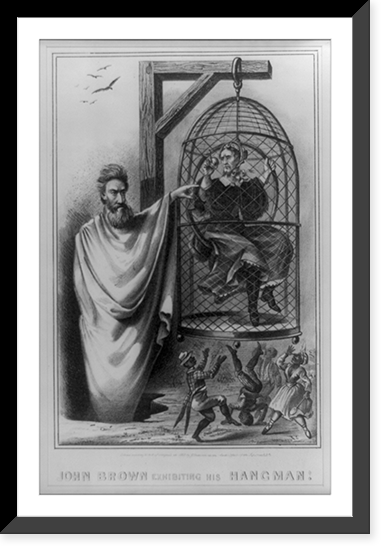 John Brown exhibiting his hangman, Antique Wall Art