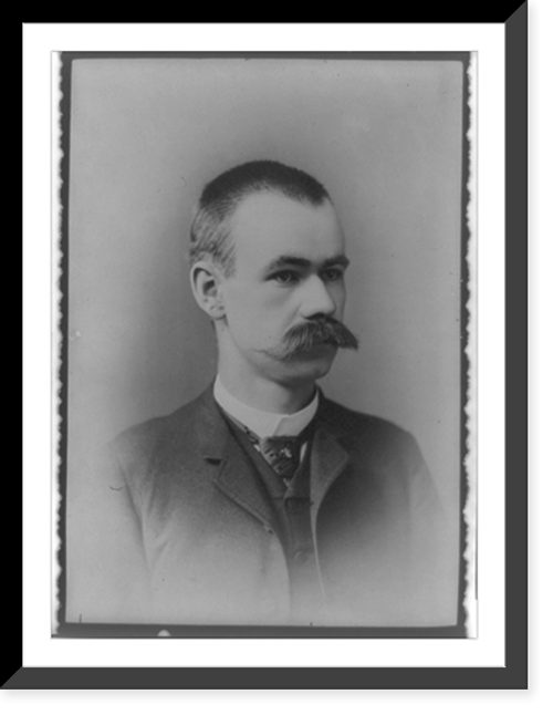 Historic Framed Print, [Herman Hollerith, head-and-shoulders portrait, facing right],  17-7/8" x 21-7/8"