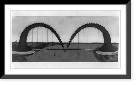 Double screw arch bridge, state II Classic, Vintage Wall Art