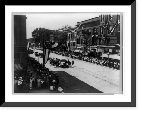 Harding's body on Main Street of home town, Antique Wall Art