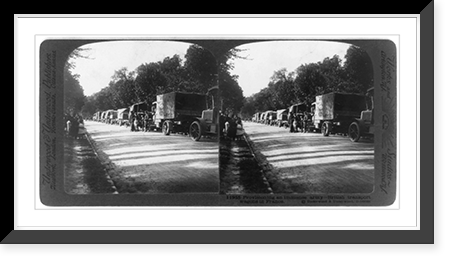 Provisioning an immense army - British transport wagons in France Classic, Vintage Print