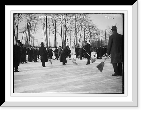 Historic Framed Print, Curling, Van Cortlandt Park, New York - 5,  17-7/8" x 21-7/8"