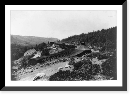 Southern Pacific snow shed, Emigrant Gap, Calif, Vintage Print