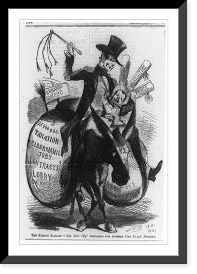 The Famous jackass New York City" preparing for another two years' journey" Classic, Historic Print