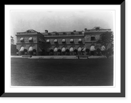 Historic Framed Print, [Hamilton Rice Home in Newport, Rhode Island, exterior view],  17-7/8" x 21-7/8"