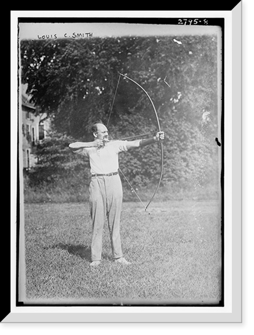 Historic Framed Print, Louis C. Smith - archery,  17-7/8" x 21-7/8" Historic Framed Print, Louis C. Smith - archery,  17-7/8" x 21-7/8"