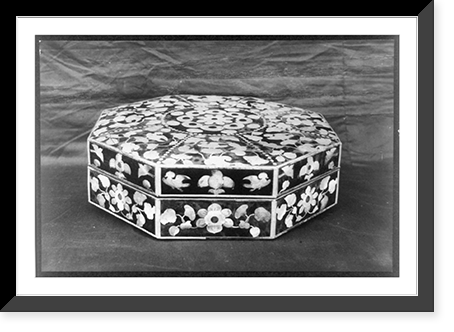 Historic Framed Print, [Ornamental Japanese box],  17-7/8" x 21-7/8"