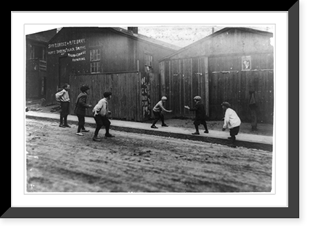 Playing hand ball on Street. Street play - probably not working boys. Location: Fall River, Massachusetts.Lewis W. Hine, Historic Reproduction