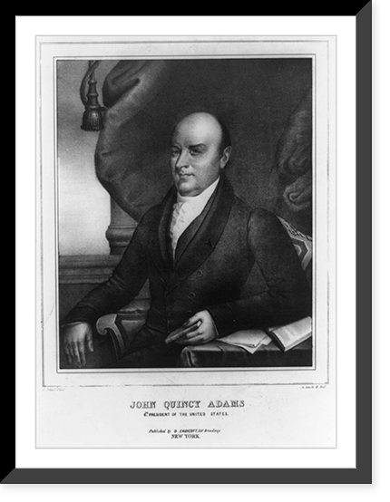 John Quincy Adams, 6th president of the United States.G. Stuart, pinxt. ; on stone by W. Ball, Vintage Poster