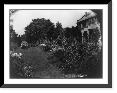 Allgater, the home of the Horatio Gates Lloyd family, formal gardens, Historic Reproduction