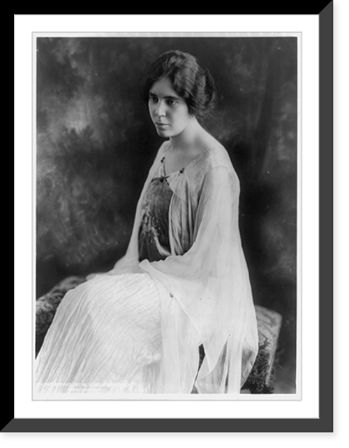 Historic Framed Print, [Alice Paul, three-quarter length portrait, seated, facing left],  17-7/8" x 21-7/8"