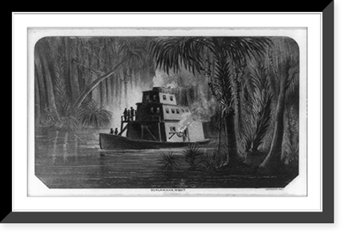 Historic Framed Print, Ocklawaha .  Night,  17-7/8" x 21-7/8"