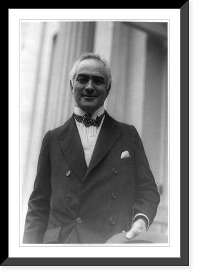 Ira Nelson Morris, Ambassador to Sweden, half-length portrait, standing, facing front, at the White House, Historic Print
