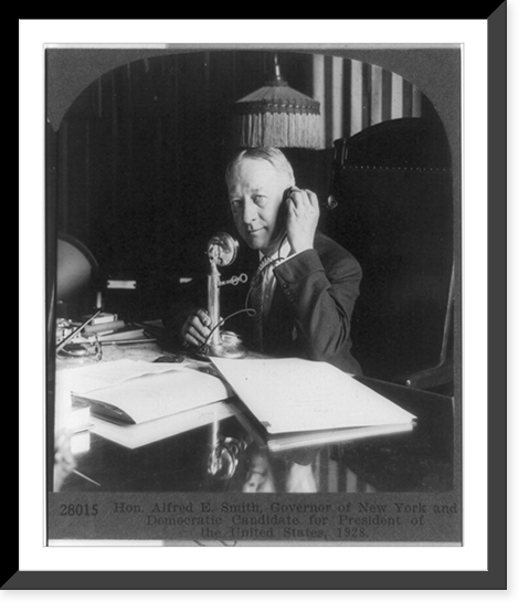Hon. Alfred E. Smith, governor of New York and Democratic candidate for president of the United States, 1928, Antique Print