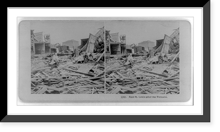 East St. Louis after the tornado Classic, Antique Wall Art