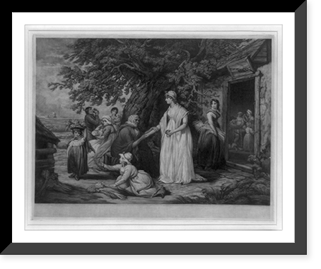 Historic Framed Print, [The gleaners returned],  17-7/8" x 21-7/8"