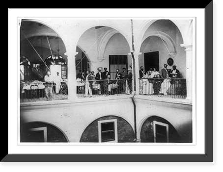Vista interior del Hotel Almy, Habana Interior view of the Almy Hotel.C.D. Fredricks y Daries, Calle de la Habana, no. 108, Historic Print