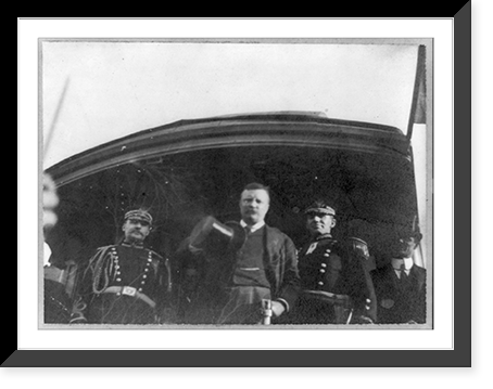 The Only time Pres. Roosevelt ever consented to pose before a Kodak, Vintage Print