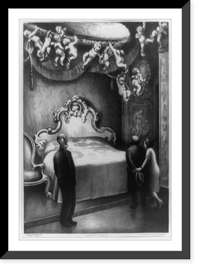 Museum guard.Mabel Dwight, Antique Poster
