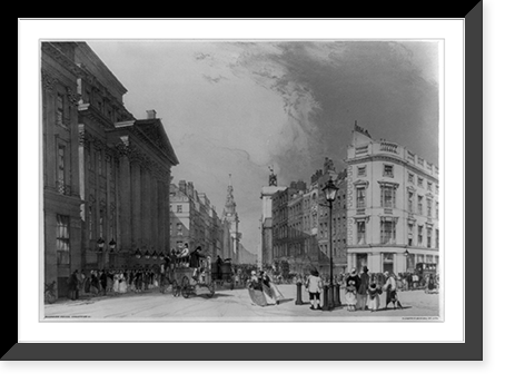 Mansion House, Cheapside &c..T. Shotter Boys, del. et lith, Vintage Poster