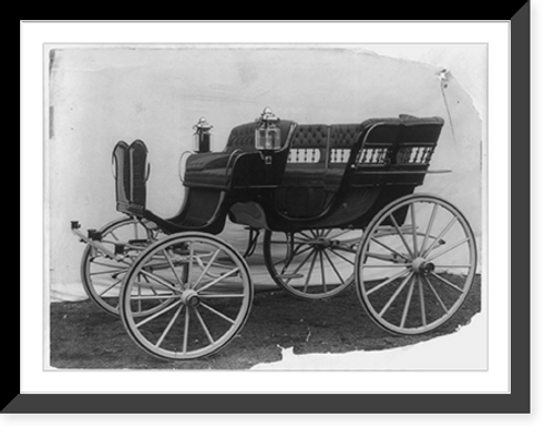 Historic Framed Print, [Carriage manufactured by the Columbus Buggy Co., Columbus, Ohio],  17-7/8" x 21-7/8"