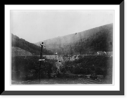 Pennsylvania Railroad. Horse shoe curve, Allegheny Mountains, Historic Print