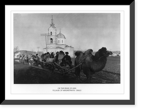 On the edge of Asia, village of Magnetnaya, Urals Classic, Antique Poster