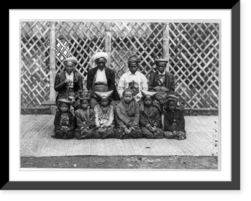 Historic Framed Print, Wealthy Malays,  17-7/8" x 21-7/8"