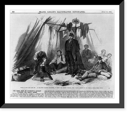 Scene in camp life. mess no. of the 13th Illinois Volunteers, in their camp before Corinth, Miss..from a sketch by our special artist Henri Lovie, Antique Wall Art