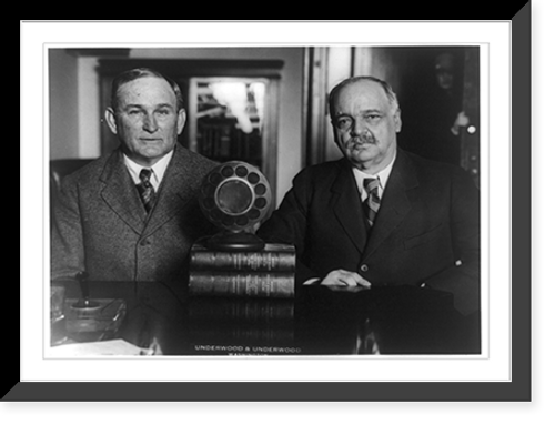 Historic Framed Print, Senate leaders to discuss political situation on air.Underwood & Underwood, Washington, D.C.,  17-7/8" x 21-7/8"