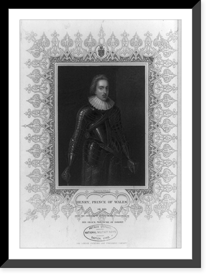 Henry, Prince of Wales.engraved by. W. Finden, Historic Reproduction