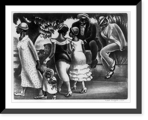 Historic Framed Print, [Summer afternoon].Mabel Dwight.,  17-7/8" x 21-7/8"