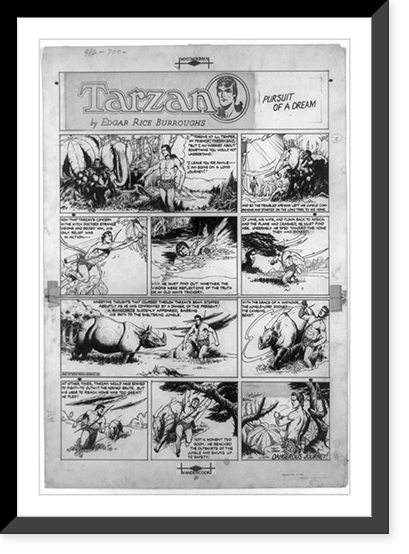 Tarzan. Forgive me my ill temper, my friends, Tarzan said, but I am worried about something", Vintage Wall Art