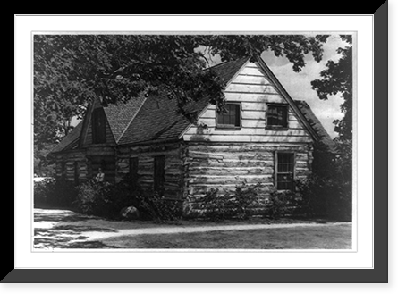 The James Duane Doty house at Neenah, Wis., erected in 1845 and known for many years as the Grand Loggery. Neenah. Today the cabin. is maintained as an historical museum in Doty park Classic Wall A
