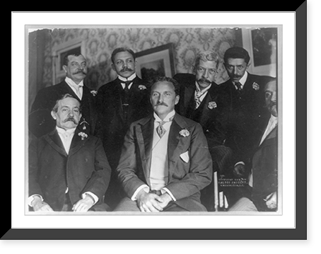 Assistant Secretary of State Robert Bacon and diplomats.photo by Waldon Fawcett, Vintage Wall Art
