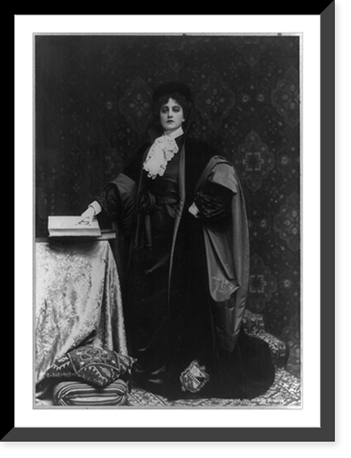 Historic Framed Print, [Maxine Elliott, actress, full-length portrait, standing, facing front, dressed in role of Portia],  17-7/8" x 21-7/8"