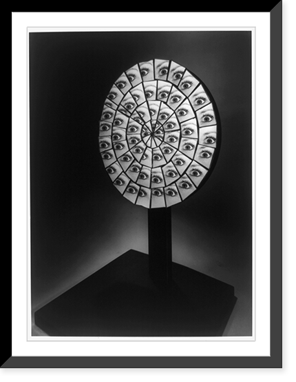 Experiment of lens formation with many mirrors.Berenice Abbott, Vintage Print
